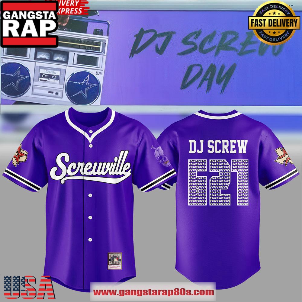 Houston Astros x DJ Screw x 621 Special Baseball Jersey Shirt Houston Astros x DJ Screw x 621 Special Baseball Jersey Shirt