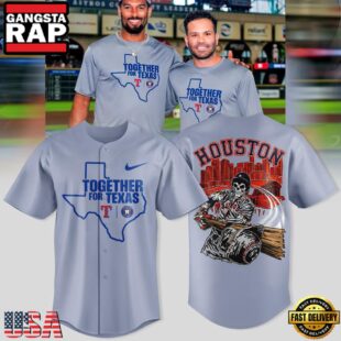 Houston Astros x Texas Rangers Together For Texas Limited Premium Edition Baseball Jersey