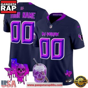 Houston Texans x DJ Screw Vapor Limited Edition Custom Football Jersey