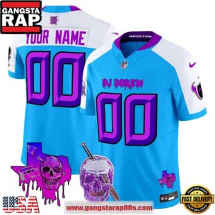 Houston Texans x DJ Screw Vapor Limited Edition Custom Football Jersey