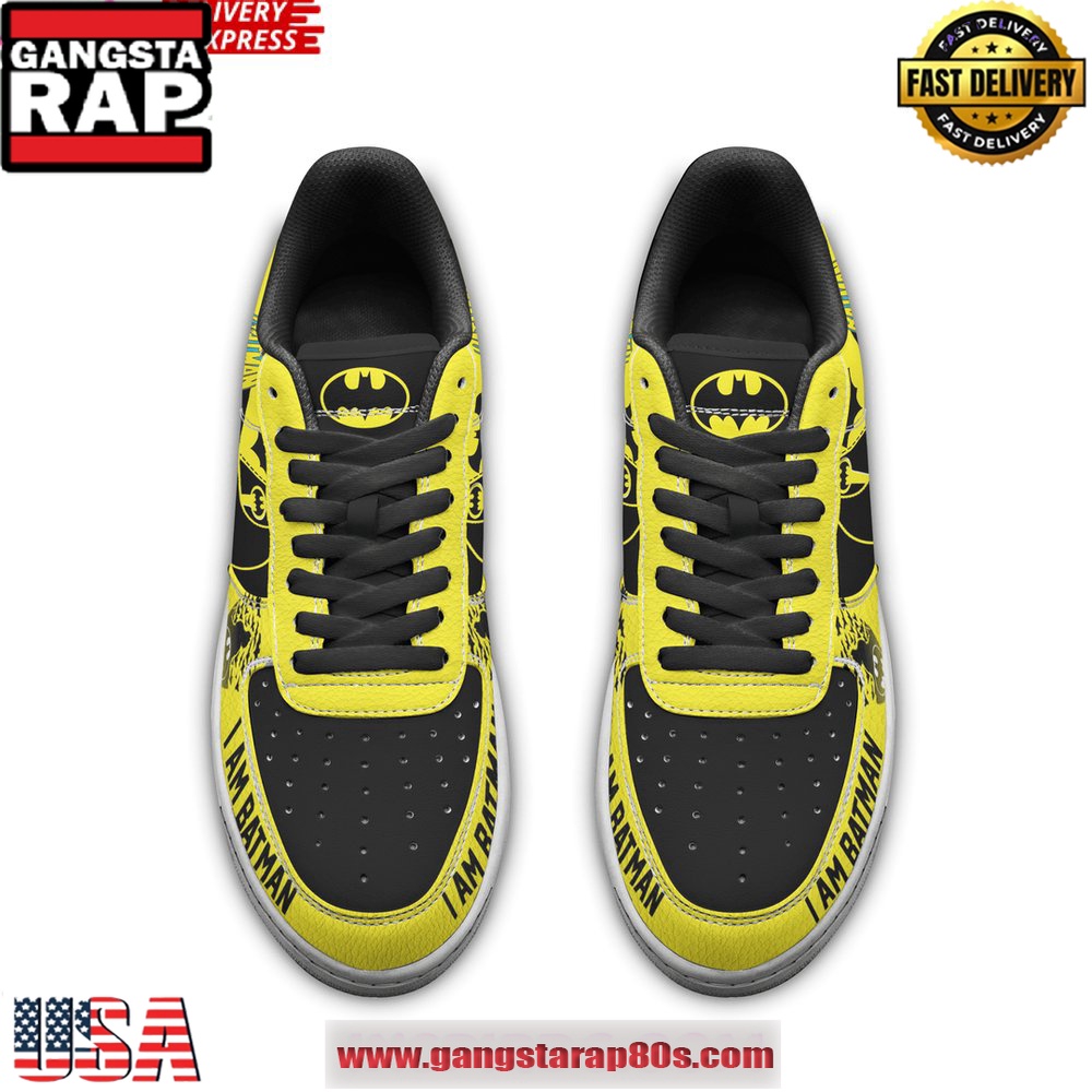 I Am Batman Limited Edition Air Force 1 Running Sneakers Shoes I Am Batman Limited Edition Air Force 1 Running Sneakers Shoes