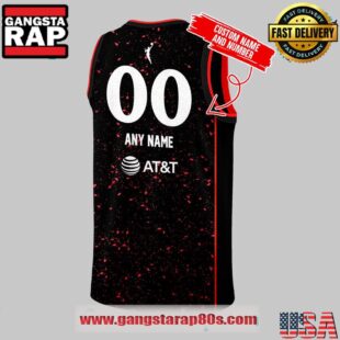 Indiana Fever x Stranger Things Rebel Swingman Limited Edition Black Basketball Jersey