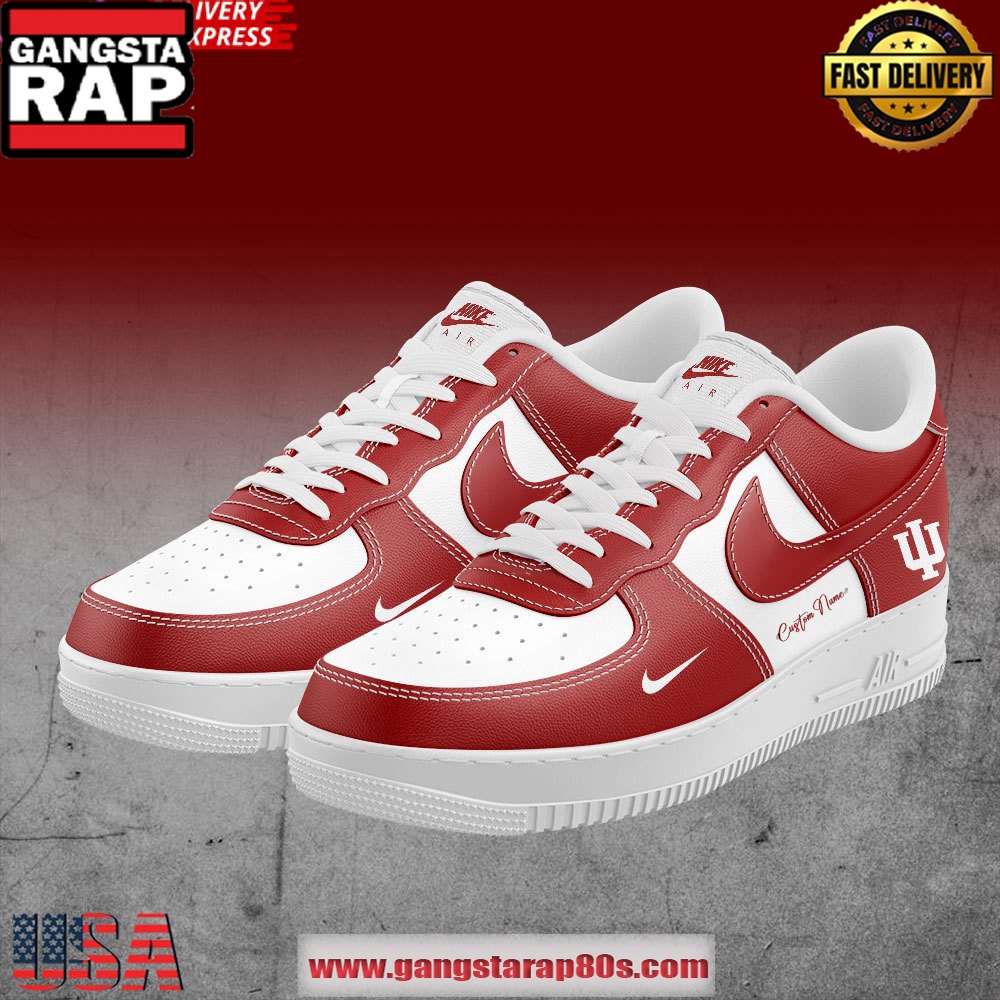 Indiana Hoosiers Custom Air Force 1 Sneakers Shoes Indiana Hoosiers Custom Air Force 1 Sneakers Shoes