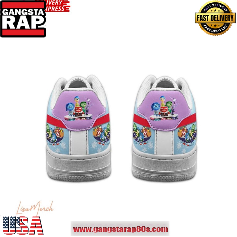 Inside Out Christmas Limited Edition Air Force 1 Running Sneakers Shoes Inside Out Christmas Limited Edition Air Force 1 Running Sneakers Shoes