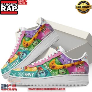 Inside Out Disney Pixar Limited Edition Air Force 1 Running Sneakers Shoes