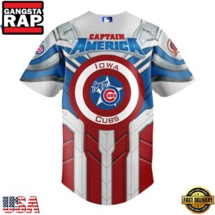 Iowa Cubs x Marvel Defenders Of The Diamond New Design Baseball Jersey