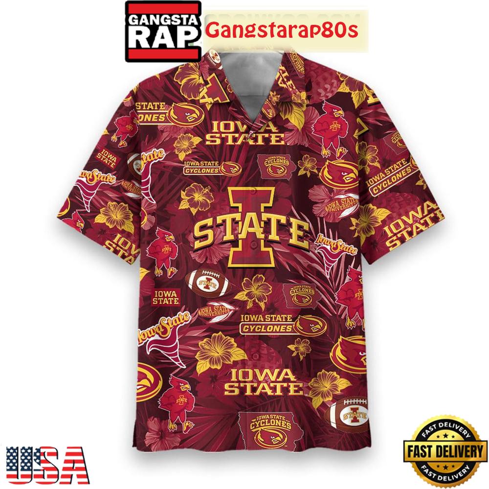 Iowa State Cyclones Flower 2025 Aloha Hawaiian Shirt Iowa State Cyclones Flower 2025 Aloha Hawaiian Shirt