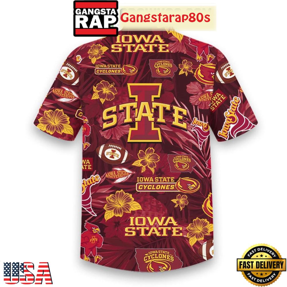 Iowa State Cyclones Flower 2025 Aloha Hawaiian Shirt Iowa State Cyclones Flower 2025 Aloha Hawaiian Shirt