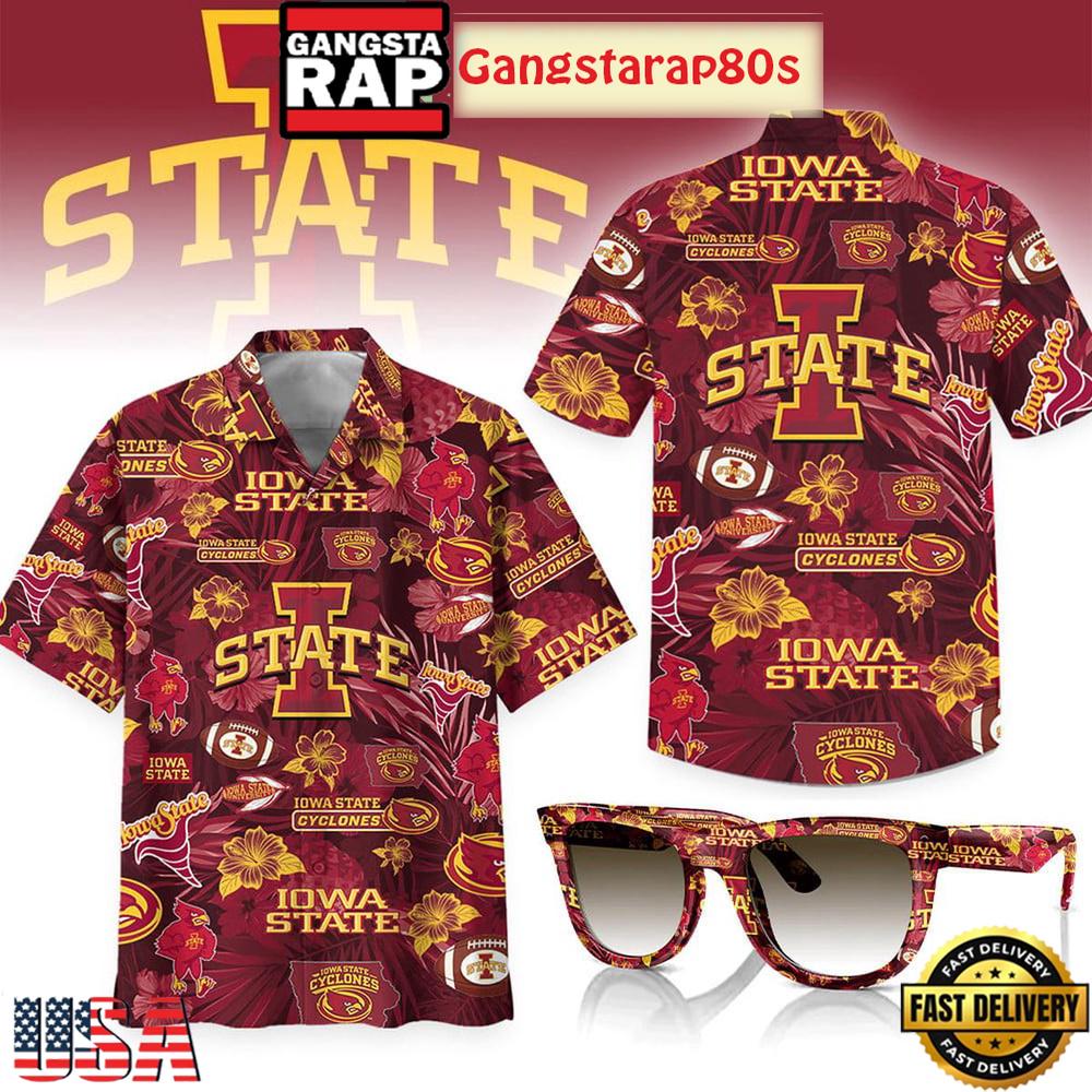 Iowa State Cyclones Flower 2025 Aloha Hawaiian Shirt Iowa State Cyclones Flower 2025 Aloha Hawaiian Shirt