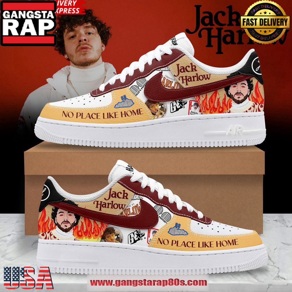 Jack Harlow No Place Like Home Limited Edition Air Force 1 Shoes Running Sneakers Jack Harlow No Place Like Home Limited Edition Air Force 1 Shoes Running Sneakers