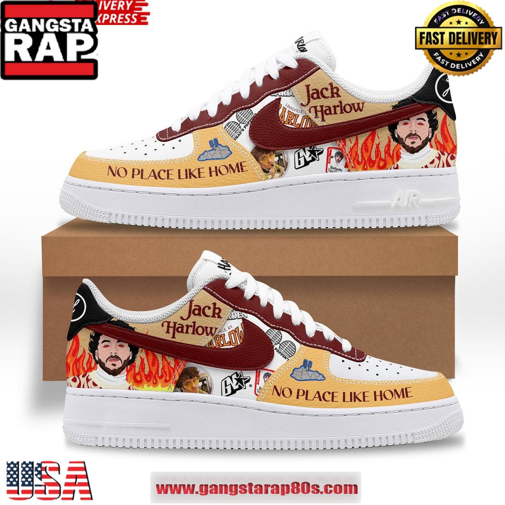 Jack Harlow No Place Like Home Limited Edition Air Force 1 Shoes Running Sneakers Jack Harlow No Place Like Home Limited Edition Air Force 1 Shoes Running Sneakers
