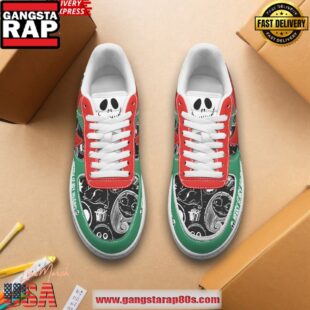 Jack Skellington Merry Scary Holidays Limited Air Force 1 Running Sneakers