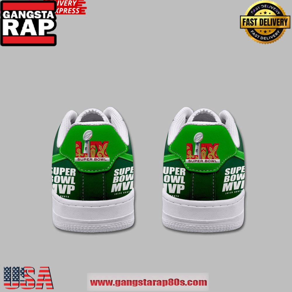 Jalen Hurts MVP Super Bowl LIX Limited Air Force 1 Running Sneakers Shoes Jalen Hurts MVP Super Bowl LIX Limited Air Force 1 Running Sneakers Shoes