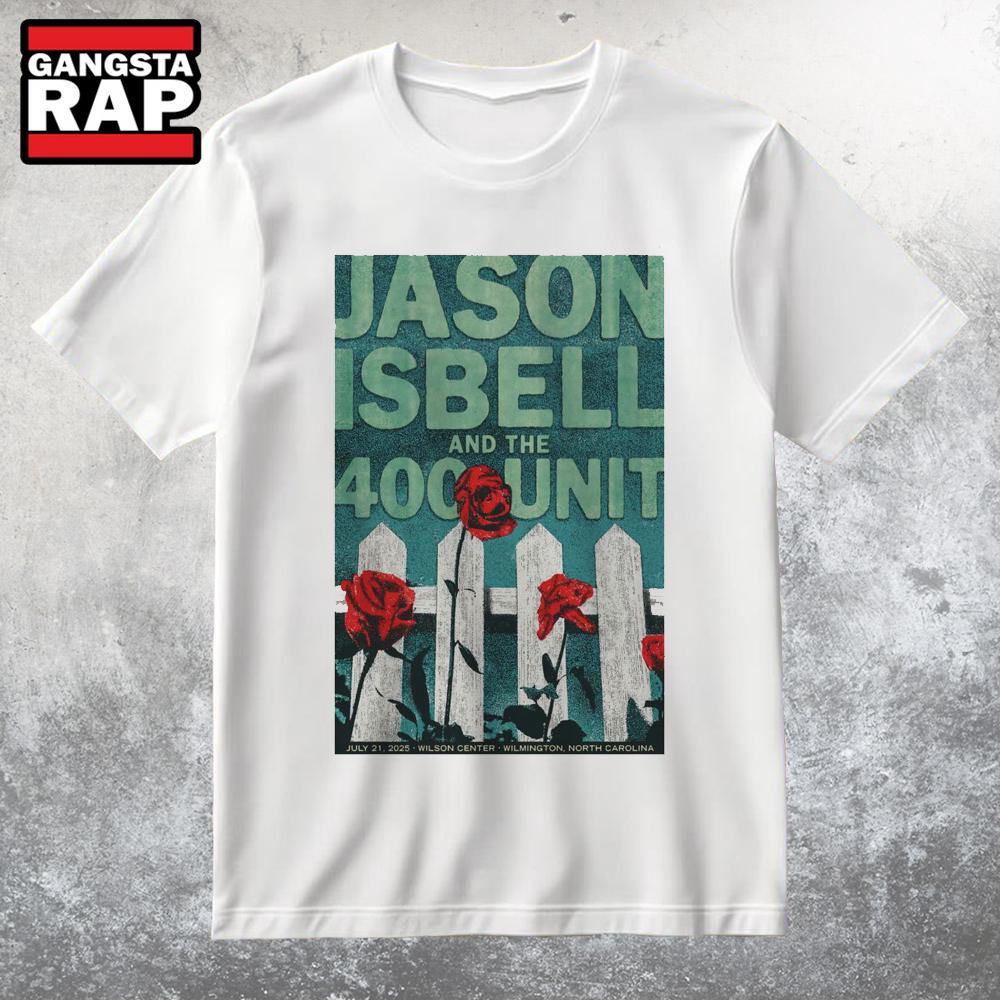 Jason Isbell And The 400 Unit 7-21-2025 Community College's Wilson Center in Wilmington NC T Shirt Jason Isbell And The 400 Unit 7-21-2025 Community College's Wilson Center in Wilmington NC T Shirt