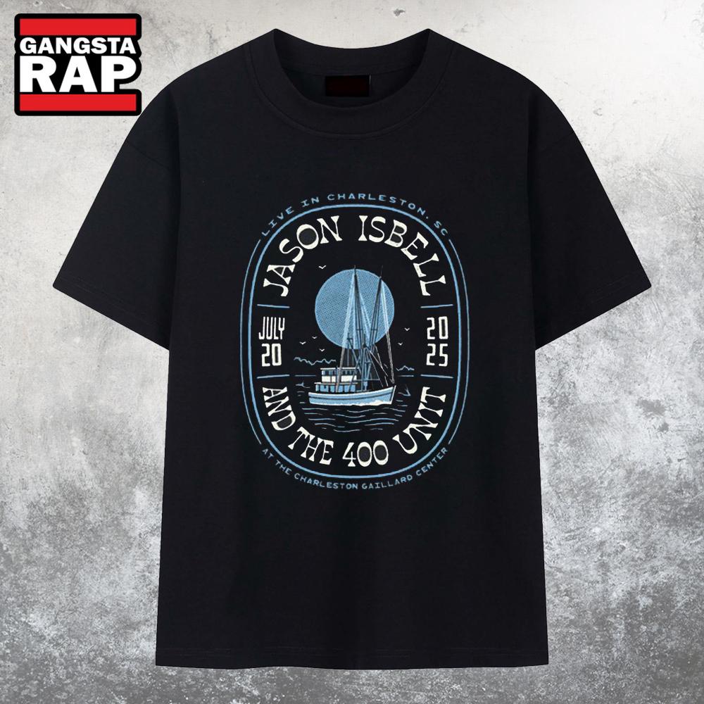 Jason Isbell And The 400 Unit In Charleston SC On Jul 20 2025 T Shirt Jason Isbell And The 400 Unit In Charleston SC On Jul 20 2025 T Shirt