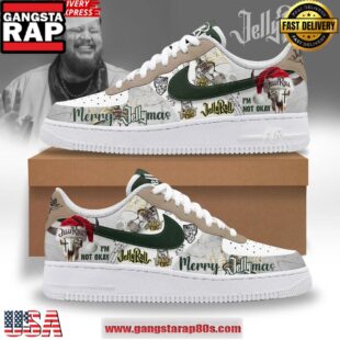 Jelly Roll Merry Christmas Limited Edition Air Force 1 Running Sneakers Shoes