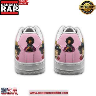 Jimi Hendrix Guitarist Limited Edition Air Force 1 Running Sneakers Shoes