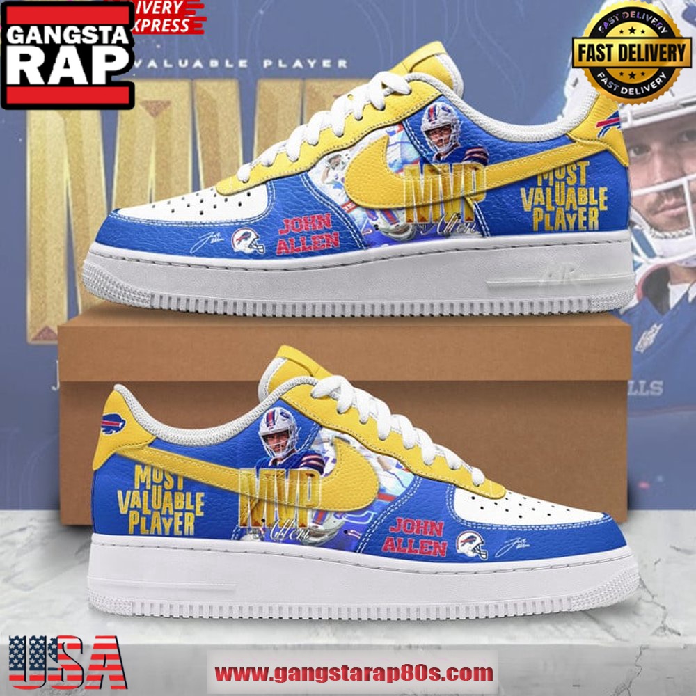 John Allen Most Valuable Player Air Force 1 Running Sneakers Shoes John Allen Most Valuable Player Air Force 1 Running Sneakers Shoes