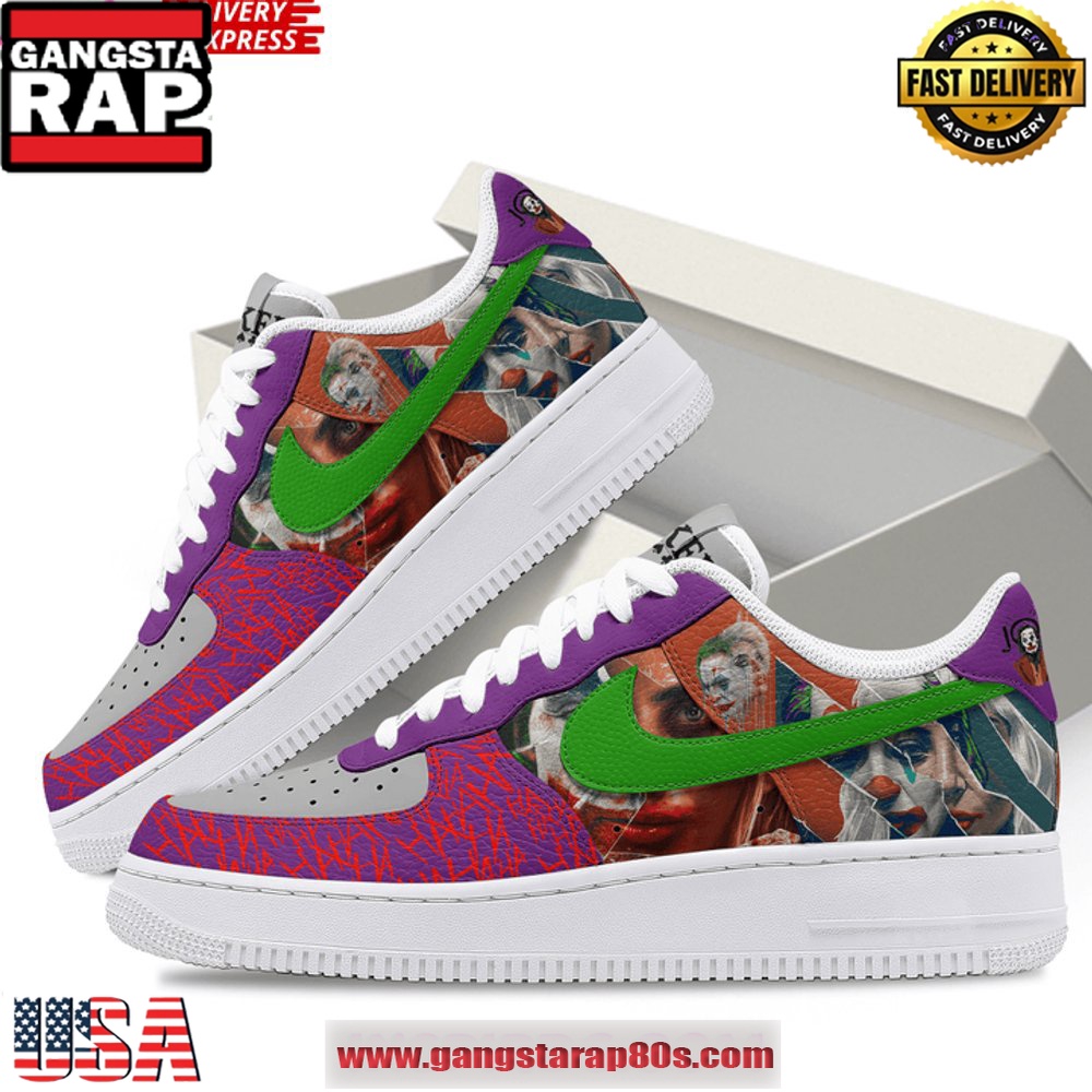 Joker Folie ? Deux DC Studio Air Force 1 Running Sneakers Shoes Joker Folie ? Deux DC Studio Air Force 1 Running Sneakers Shoes
