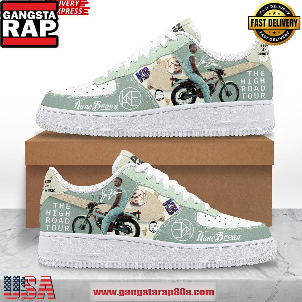 Kane Brown The High Road Tour Limited Edition Air Force 1 Running Sneakers Shoes Kane Brown The High Road Tour Limited Edition Air Force 1 Running Sneakers Shoes