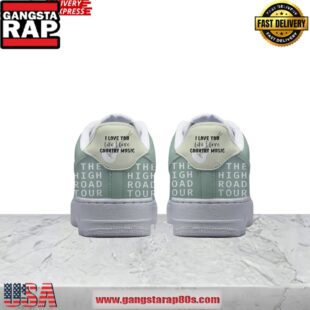 Kane Brown The High Road Tour Limited Edition Air Force 1 Running Sneakers Shoes