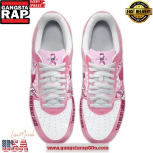 Kansas City Chiefs Tackle Breast Cancer Air Force 1 Running Sneakers Shoes