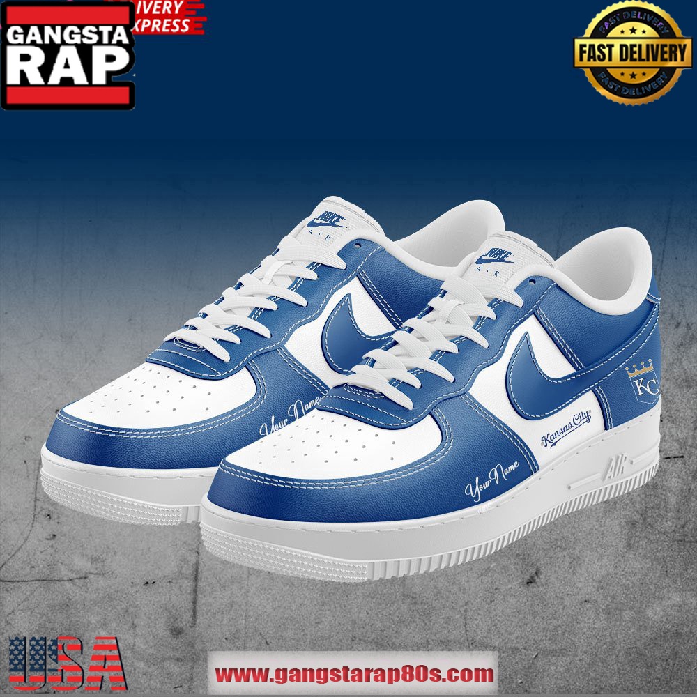 Kansas City Royals Custom Air Force 1 Running Sneakers Shoes Kansas City Royals Custom Air Force 1 Running Sneakers Shoes