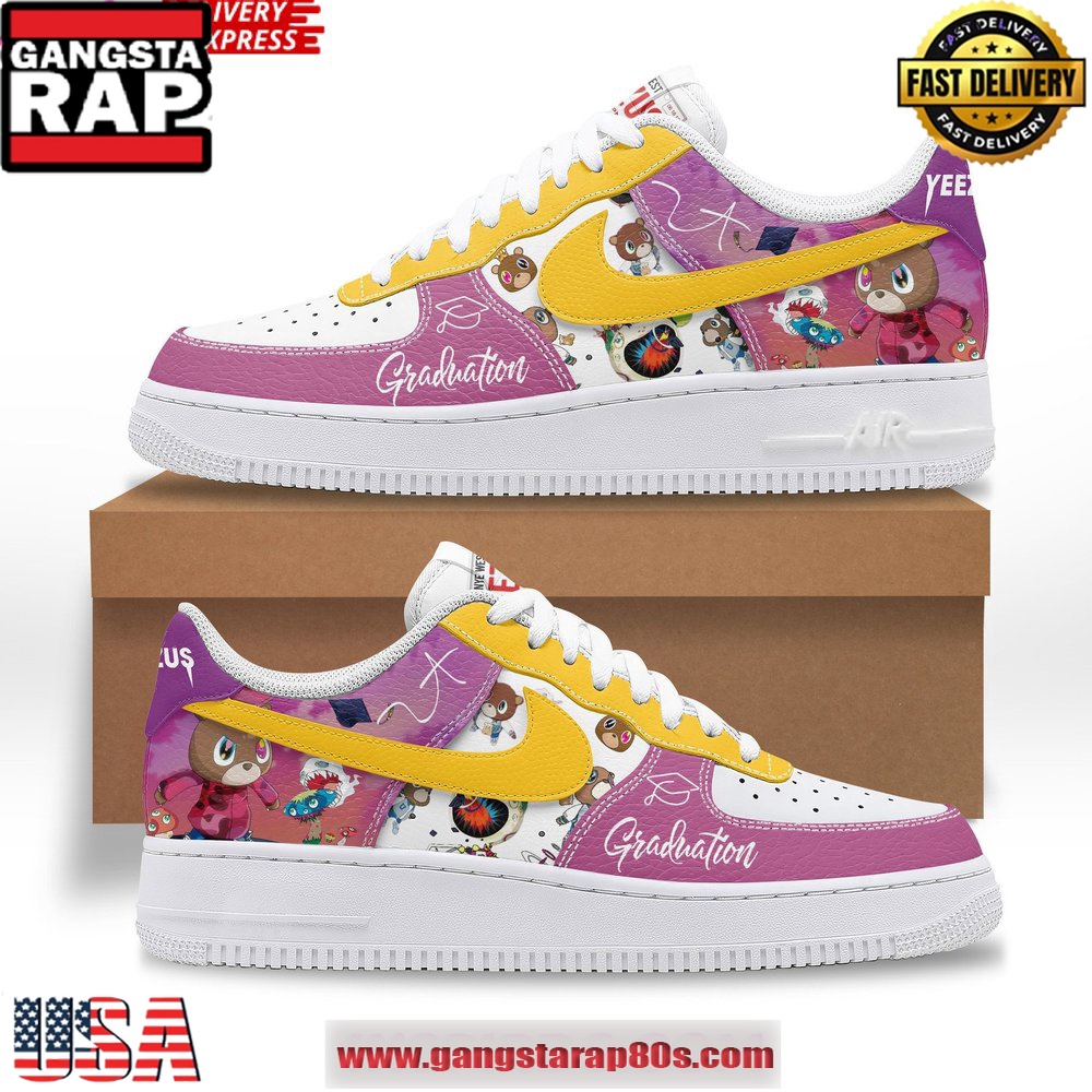 Kanye West Graduation x Yeezus Limited Edition Air Force 1 Running Sneakers Shoes Kanye West Graduation x Yeezus Limited Edition Air Force 1 Running Sneakers Shoes
