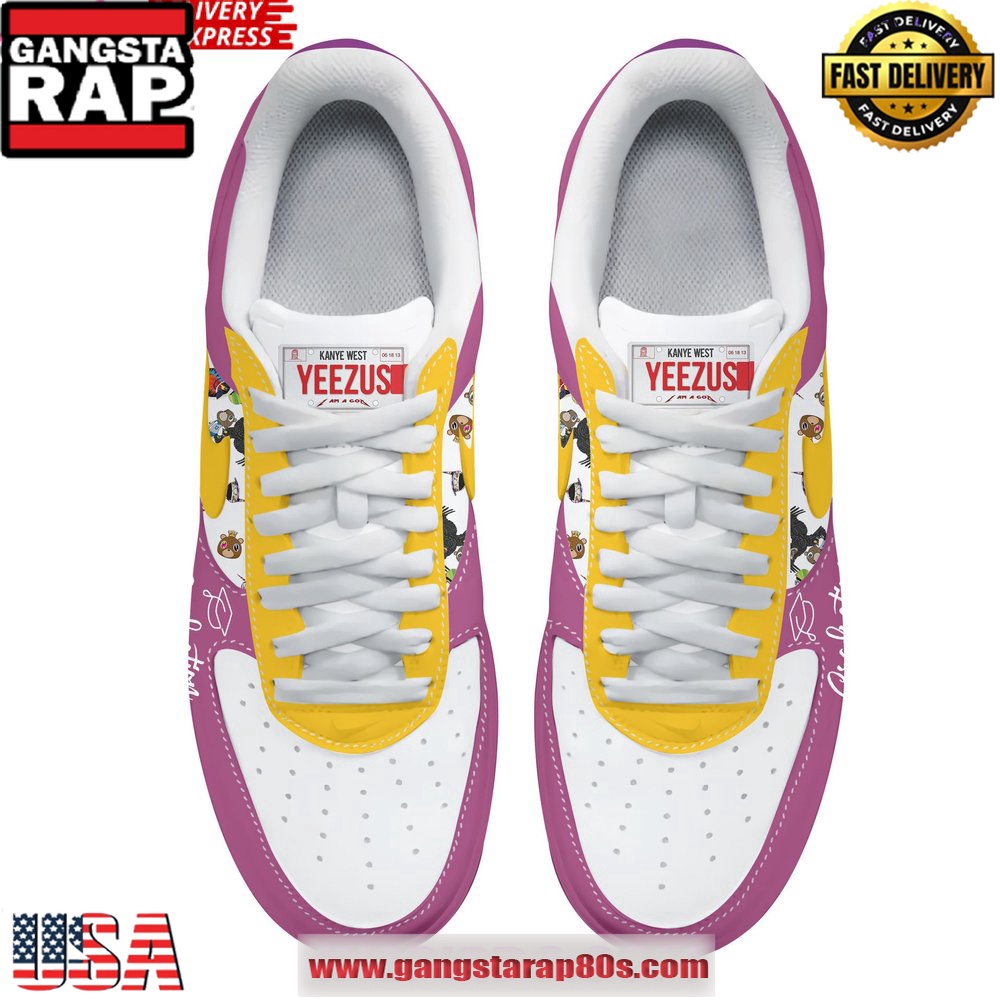 Kanye West Graduation x Yeezus Limited Edition Air Force 1 Running Sneakers Shoes Kanye West Graduation x Yeezus Limited Edition Air Force 1 Running Sneakers Shoes