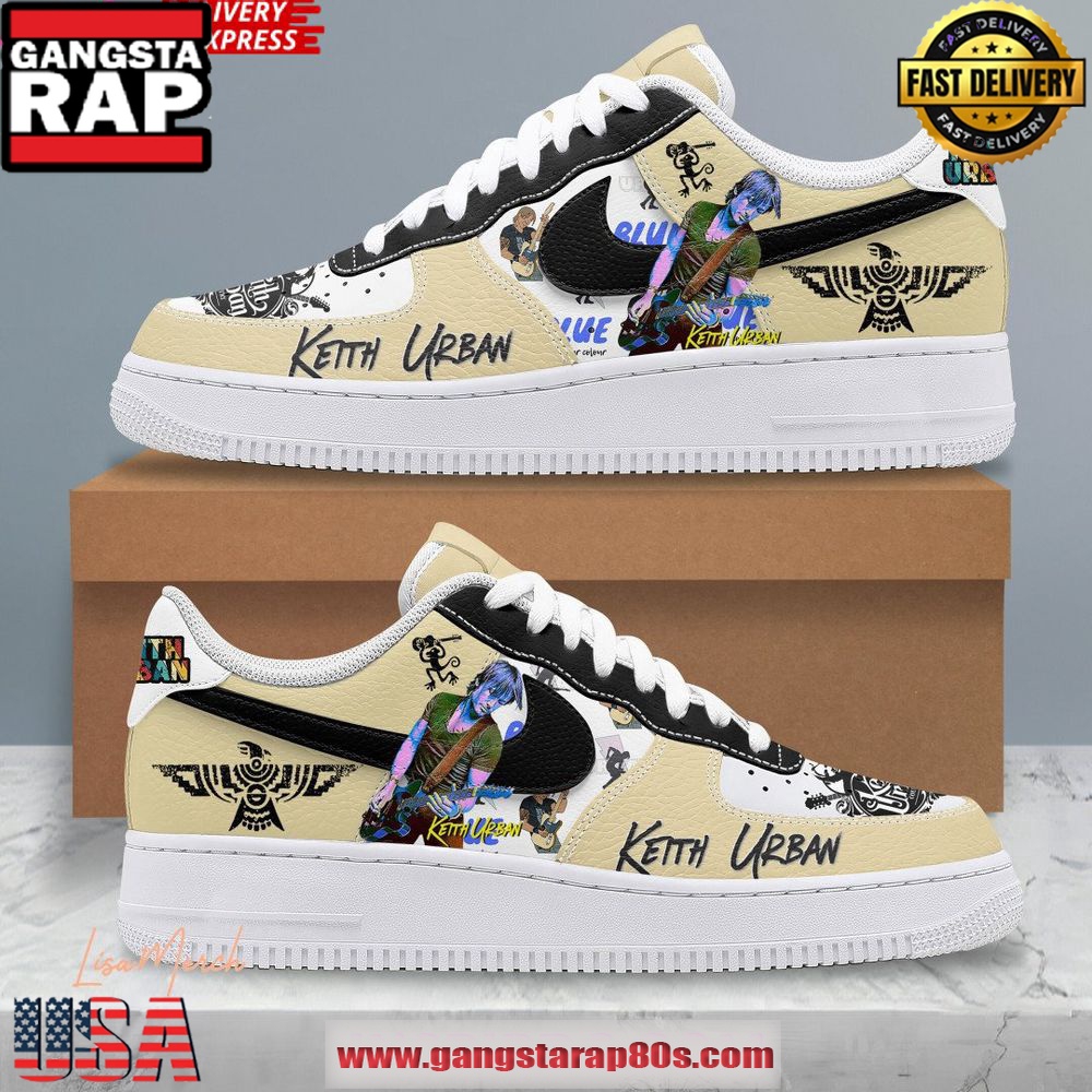 Keith Urban Limited Edition Air Force 1 Sneakers Shoes Keith Urban Limited Edition Air Force 1 Sneakers Shoes