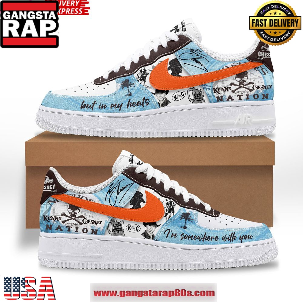 Kenny Chesney Special Edition Air Force 1 Sneakers Shoes Kenny Chesney Special Edition Air Force 1 Sneakers Shoes