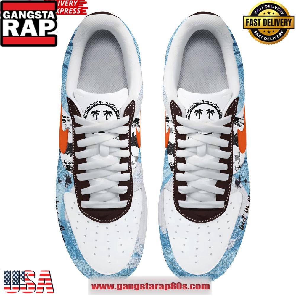Kenny Chesney Special Edition Air Force 1 Sneakers Shoes Kenny Chesney Special Edition Air Force 1 Sneakers Shoes