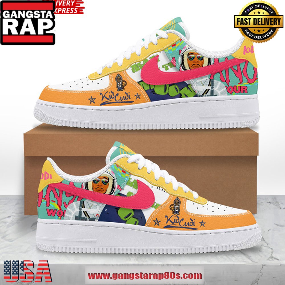Kid Cudi Insano World Tour Nike Air Force 1 Sneakers Shoes Kid Cudi Insano World Tour Nike Air Force 1 Sneakers Shoes