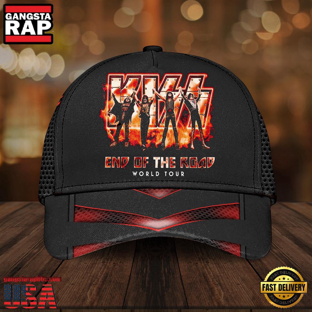 Kiss End Of The Road World Tour Classic Cap Hats Kiss End Of The Road World Tour Classic Cap Hats