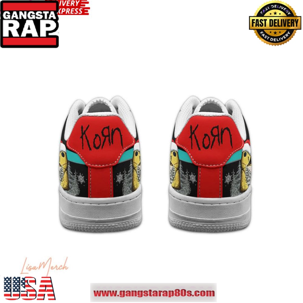 Korn Band Merry Christmas Limited Edition Air Force 1 Running Sneakers Shoes Korn Band Merry Christmas Limited Edition Air Force 1 Running Sneakers Shoes