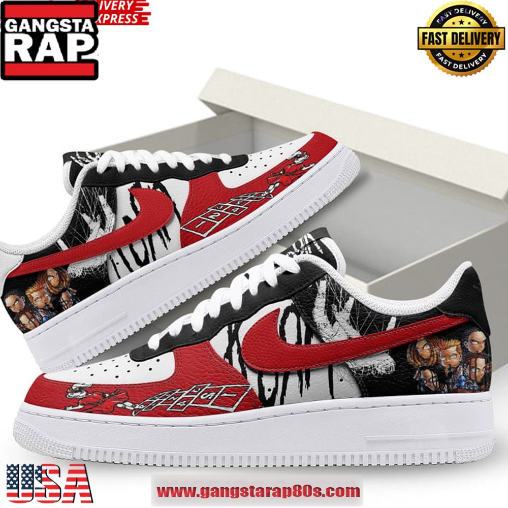Korn Band Vibe Limited Edition Air Force 1 Sneakers Shoes Korn Band Vibe Limited Edition Air Force 1 Sneakers Shoes