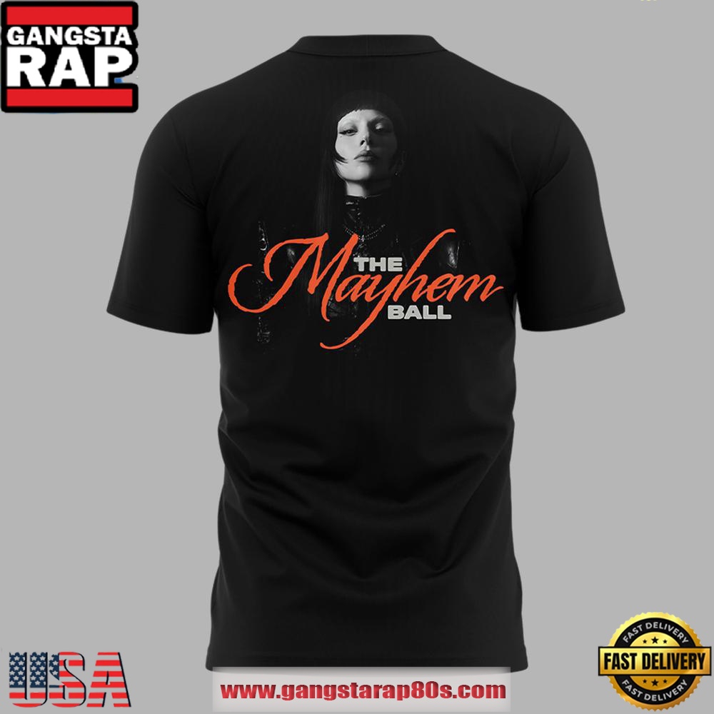 Lady Gaga Las Vegas Raiders The Mayhem Ball Tour 2025 Unisex T Shirt Lady Gaga Las Vegas Raiders The Mayhem Ball Tour 2025 Unisex T Shirt