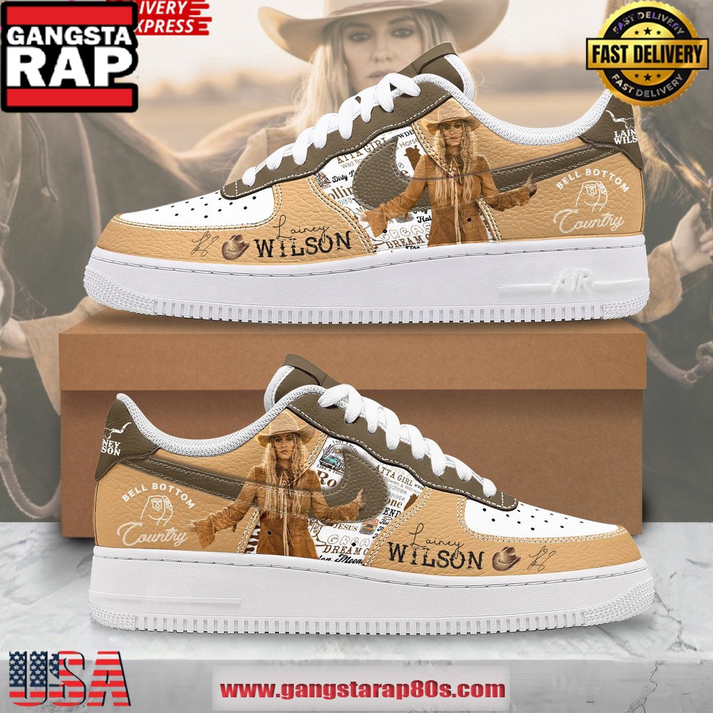 Lainey Wilson Bell Bottom Country Air Force 1 Running Sneakers Shoes Lainey Wilson Bell Bottom Country Air Force 1 Running Sneakers Shoes