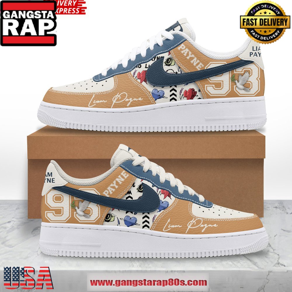 Liam Payne Limited Edition Air Force 1 Sneakers Shoes Liam Payne Limited Edition Air Force 1 Sneakers Shoes