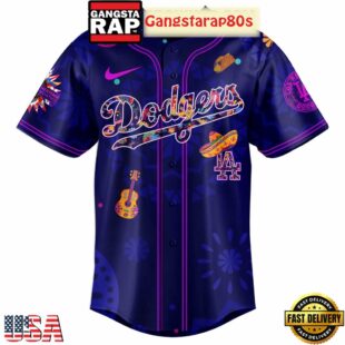 Los Angeles Dodgers Hispanic Heritage Celebrations 2025 Unique Design Baseball Jersey