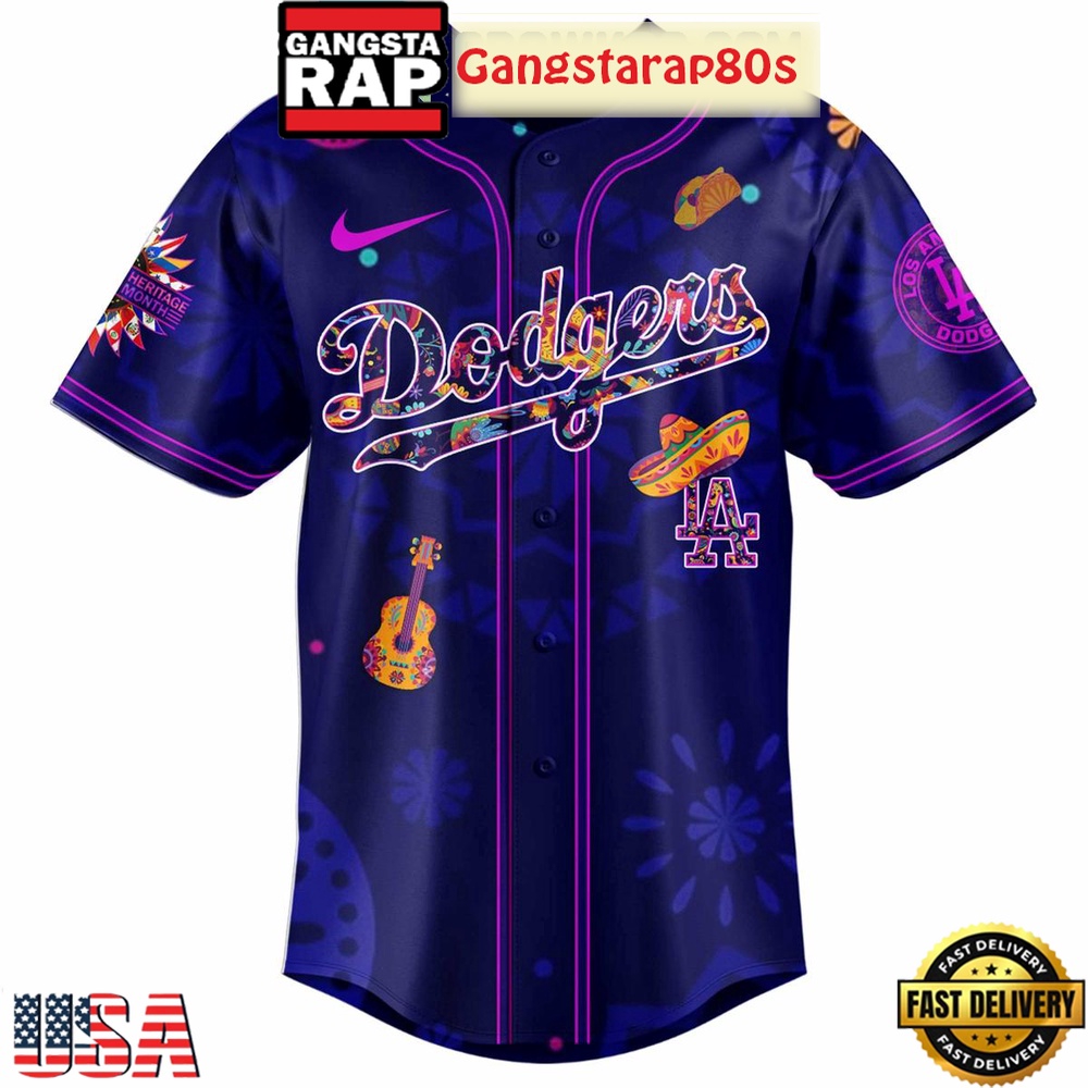 Los Angeles Dodgers Hispanic Heritage Celebrations 2025 Unique Design Baseball Jersey Los Angeles Dodgers Hispanic Heritage Celebrations 2025 Unique Design Baseball Jersey