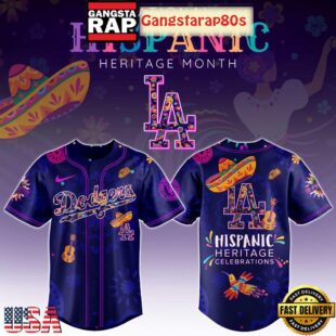 Los Angeles Dodgers Hispanic Heritage Celebrations 2025 Unique Design Baseball Jersey