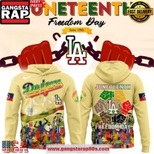 Los Angeles Dodgers Juneteenth Freedom Day 2025 Unisex Hoodie
