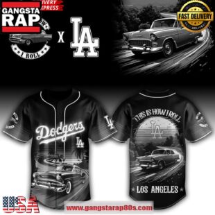 Los Angeles Dodgers ‘This Is How I Roll’ Classic Car Baseball Jersey Shirt