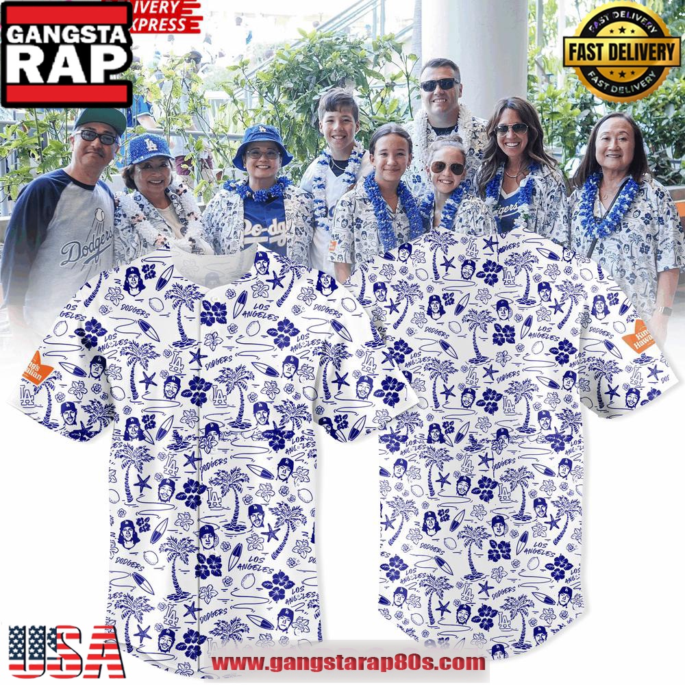 Los Angeles Dodgers Tropical Print Special Baseball Jersey Los Angeles Dodgers Tropical Print Special Baseball Jersey