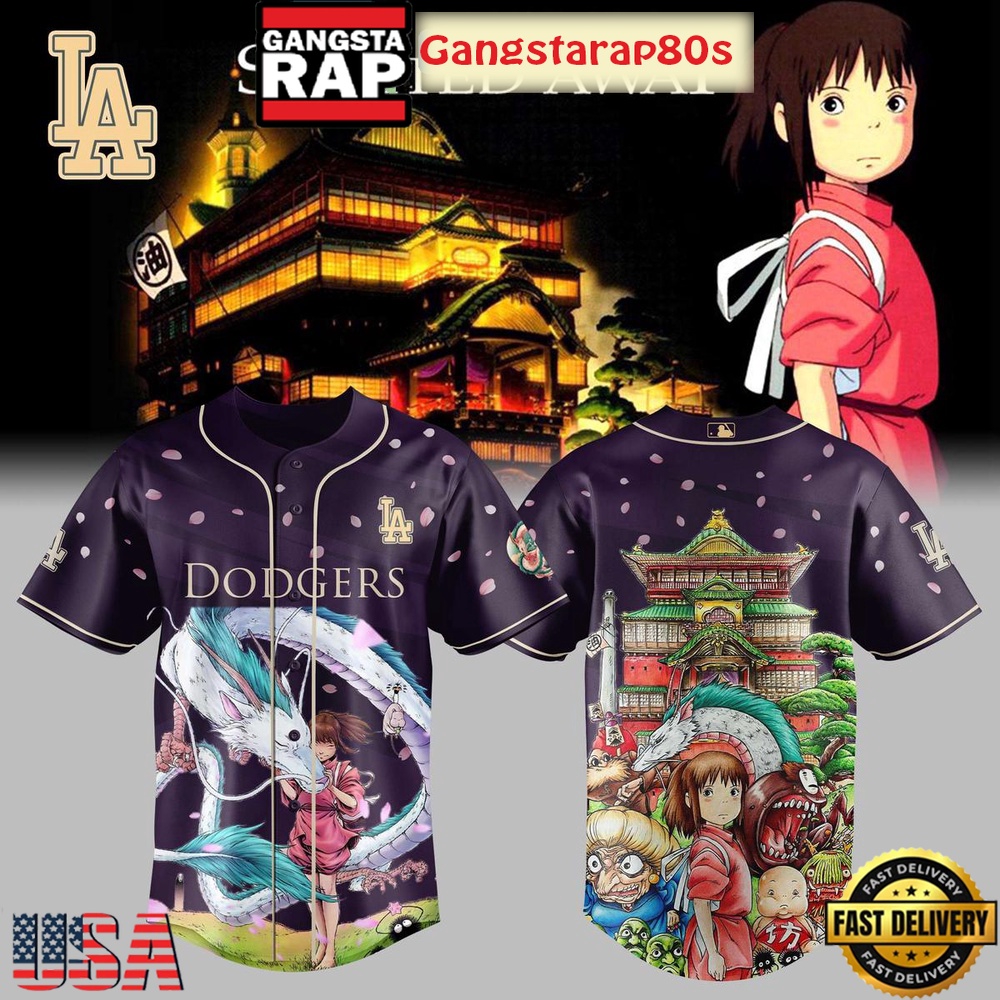 Los Angeles Dodgers x Spirited Away Studio Ghibli 2025 Baseball Jersey Shirt Los Angeles Dodgers x Spirited Away Studio Ghibli 2025 Baseball Jersey Shirt