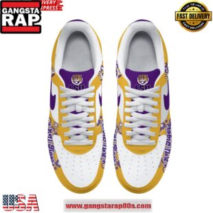 LSU Tigers Pride Limited Edition Nike Air Force 1 Running Sneakers Shoes