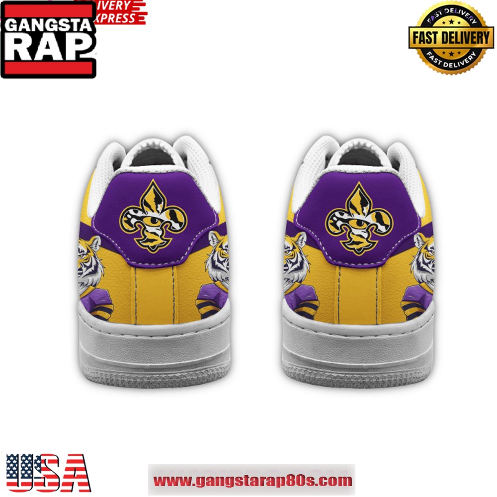 LSU Tigers Pride Limited Edition Air Force 1 Running Sneakers Shoes LSU Tigers Pride Limited Edition Air Force 1 Running Sneakers Shoes