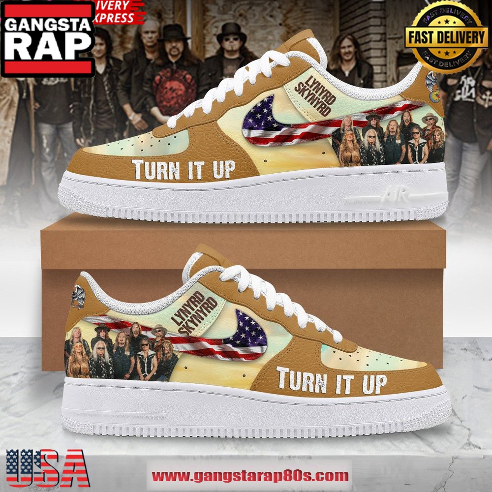 Lynyrd Skynyrd Turn It Up Limited Edition Air Force 1 Running Sneakers Shoes Lynyrd Skynyrd Turn It Up Limited Edition Air Force 1 Running Sneakers Shoes