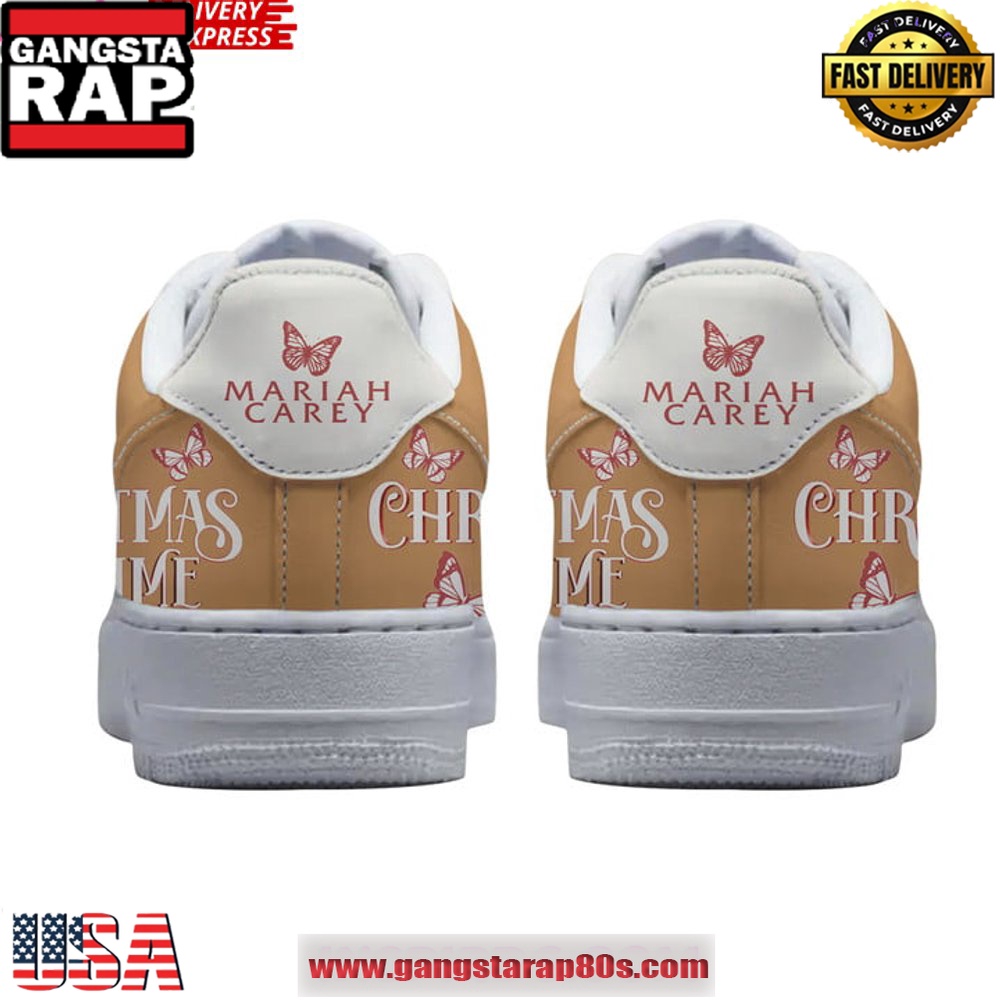 Mariah Carey Christmas Time Limited Edition Air Force 1 Running Sneakers Mariah Carey Christmas Time Limited Edition Air Force 1 Running Sneakers